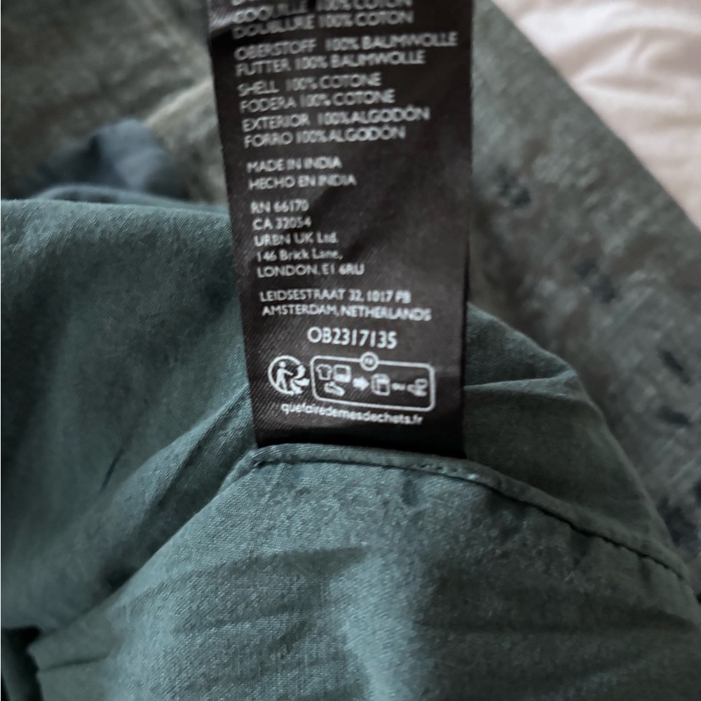Free People Olive Green Embroidered Military Jacket - Picture 4 of 5